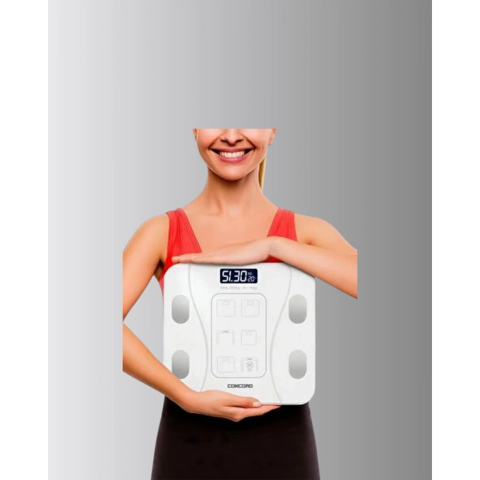 Bluetooth Akıllı Tartı – 8 Fonksiyonlu Dijital Baskül, 180 Kg Kapasiteli
