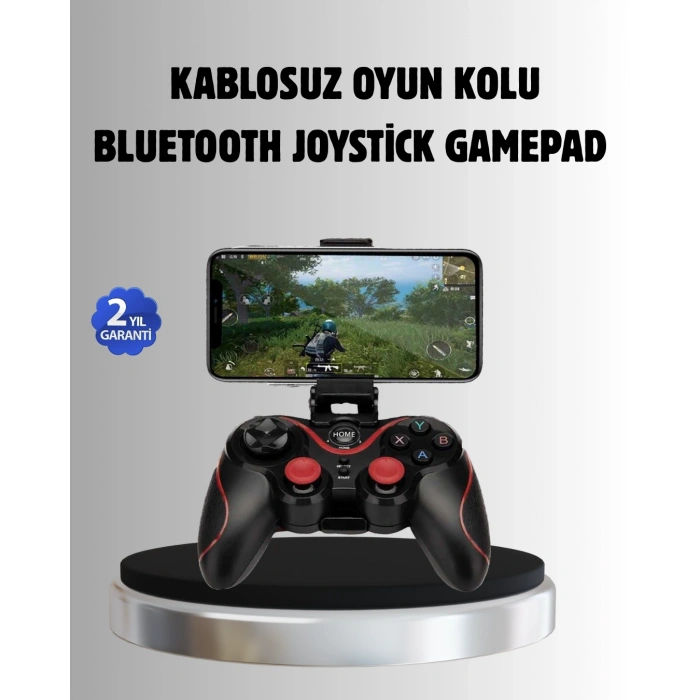 Bluetooth Kablosuz Gamepad Tv Pc Telefon Uyumluluğu Kolay Bağlantılı