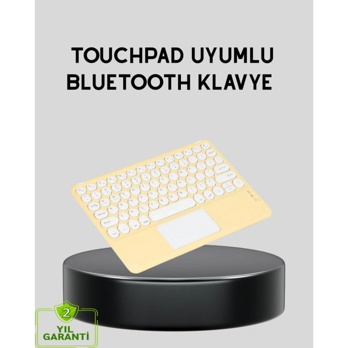 Bluetooth Kablosuz Klavye – İnce Slim Model Tablet Ve Akıllı Tv Uyumlu Sessiz Tuşlu Taşınabilir Klavye