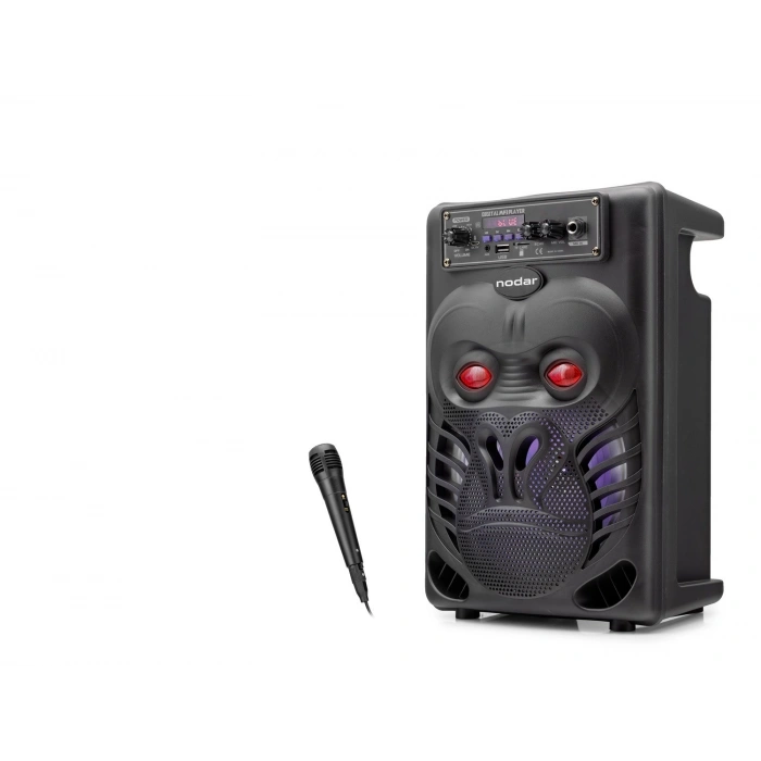 Bluetooth Karaoke Hoparlör Fm 8 Mikrofonlu 34 X 22.7 X 17.6 Cm - Siyah ND2820