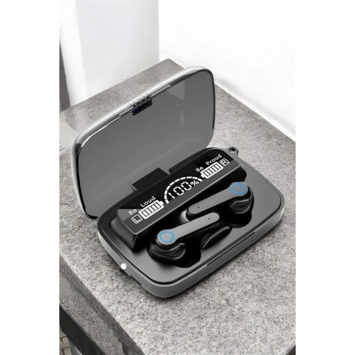 Bluetooth Kulaklık Powerbankli Dijital Göstergeli Dokunmatik Kontrol