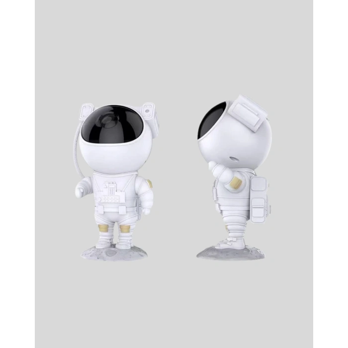 Bluetooth Müzikli Astronot Projeksiyon Lambası Yıldız ve Ay Efektli