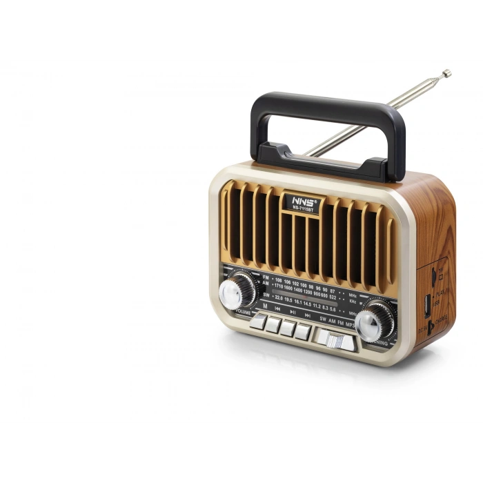 Bluetooth Nostaljik Hoparlör Fm 16.5 X 6.9 X 11.9 Cm NS7115BT