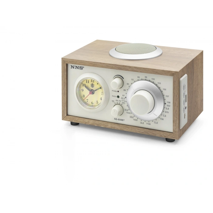 Bluetooth Nostaljik Hoparlör Fm Retro Saatli 217 X 160 X 130 Cm NS808BT