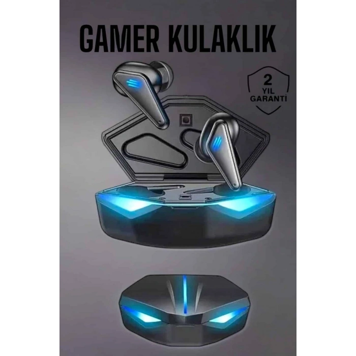 Bluetooth Oyuncu Kulaklığı Led Işıklı Kablosuz Anc Özelliği