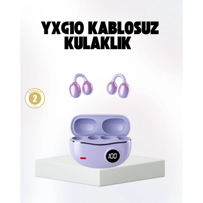 Bluetooth Yxg10 Kulak Arkası Tasarım Cilt Dostu Silikon Hafif Yapı