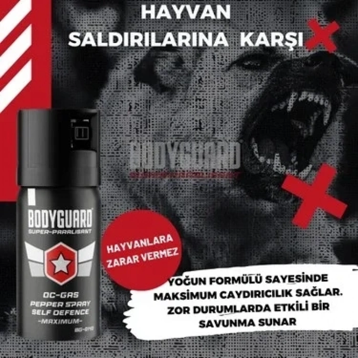 Bodyguard Biber Gazı Sprey 40ML Bodyguard (Göz Yaşartıcı Sprey) (4887)