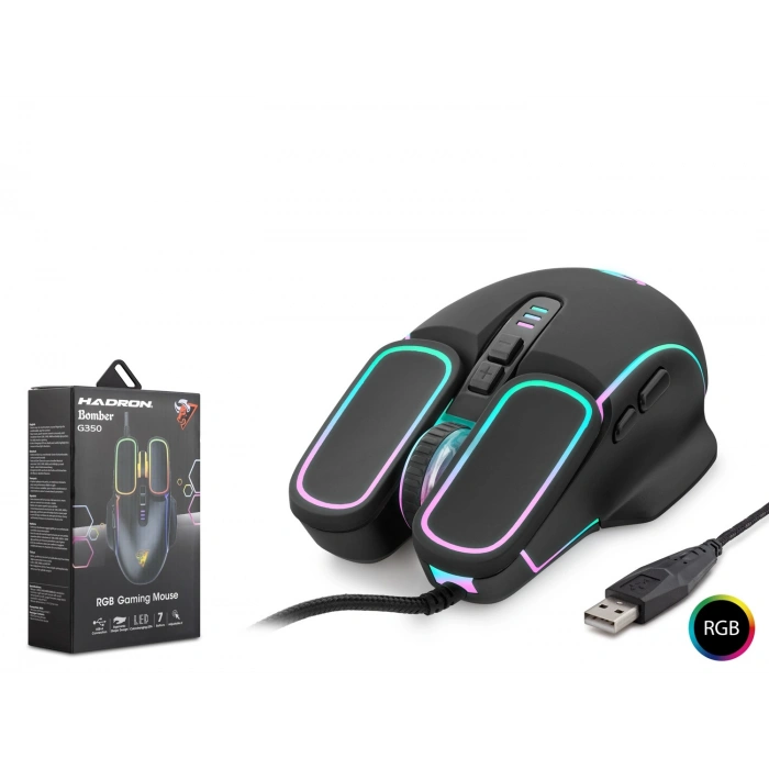 Bomber Gaming Mouse 6400 Dpi Rgb - Si̇yah  G350
