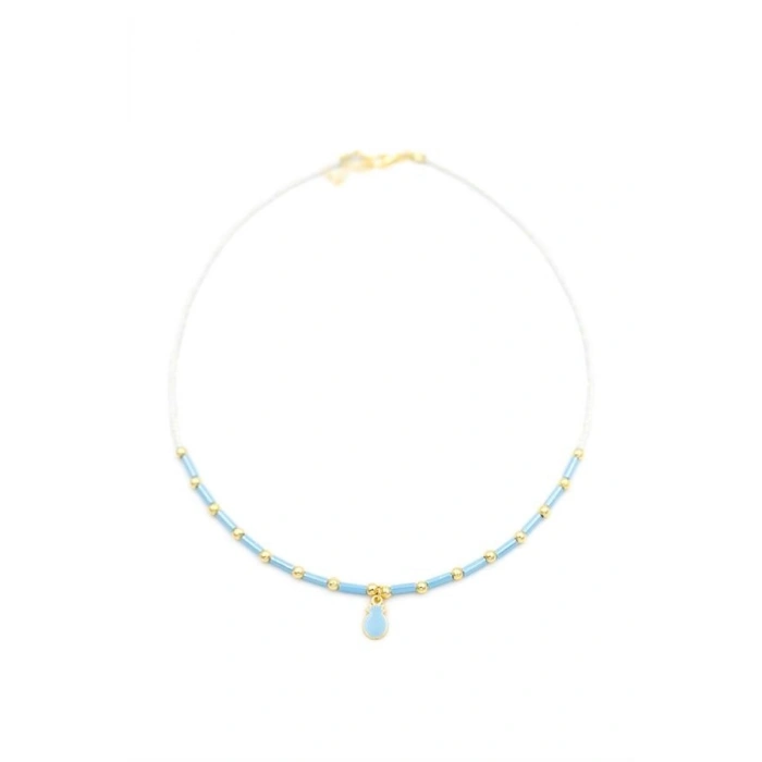 Boncuk Ananas Kolye - Beyaz