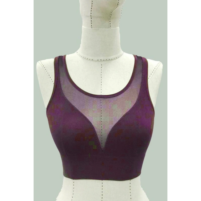 MARSİLYAN™ BORDO MI  4028 Seamless Tül Toparlayıcı Büstiyer