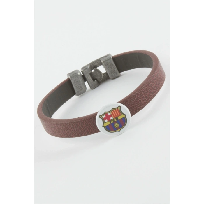 Bordo Renkli Suni Deri Bileklik