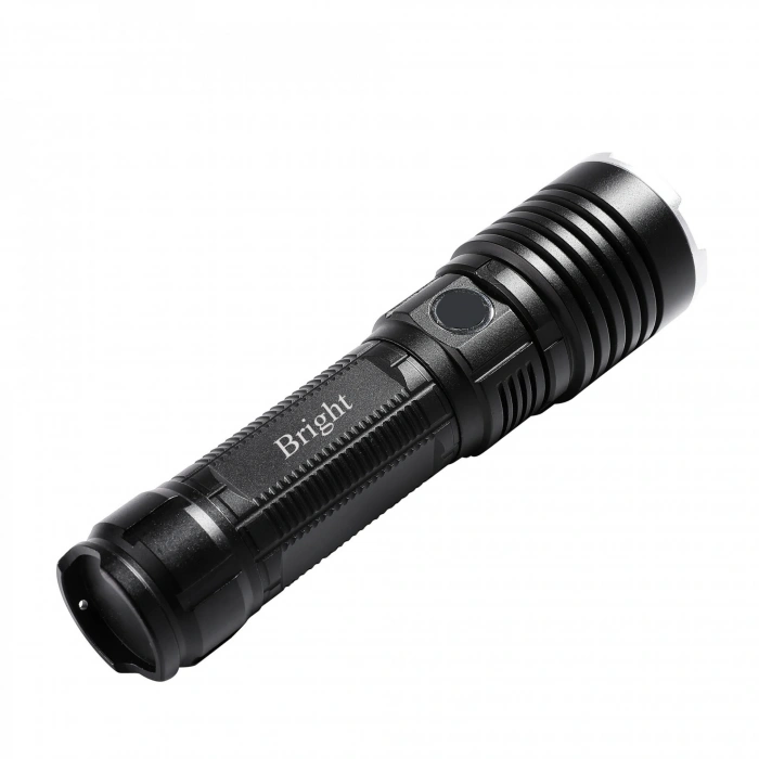 Bright Ght-5761 Xp50 Led 3 Mod Zoomlu Yağmur Suyu Geçirmez Şarjlı El Feneri