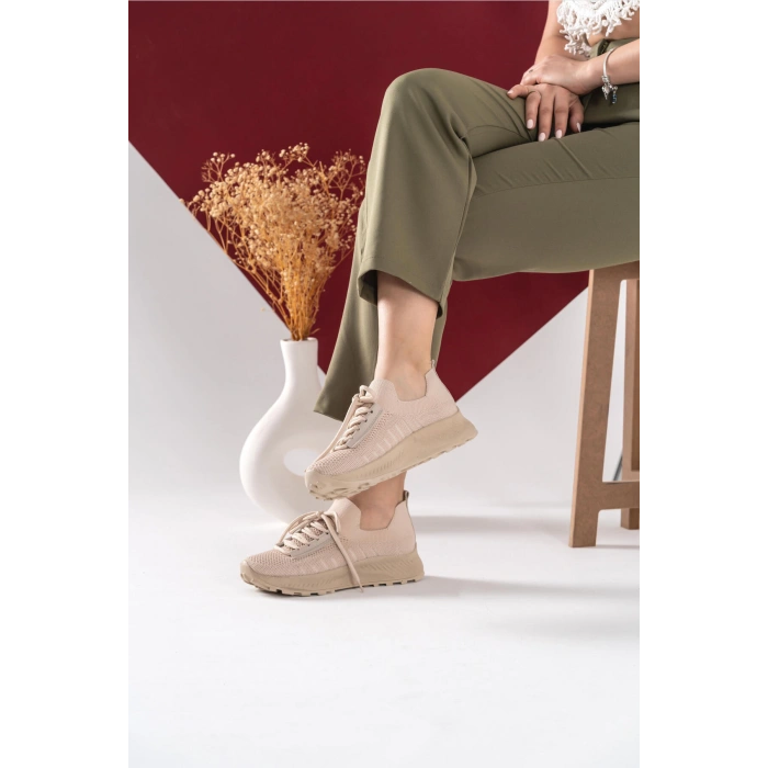 Britney Bej Triko Spor Ayakkabı