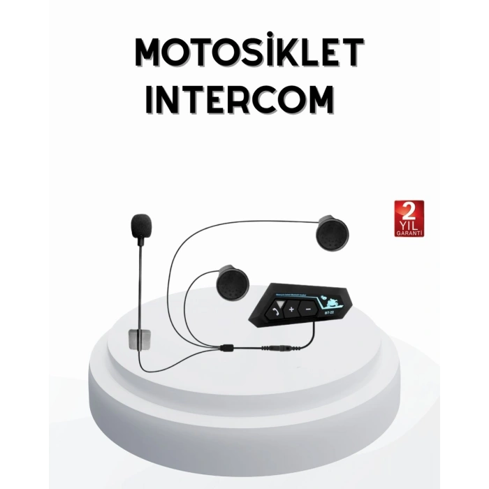 Bt22 Kablosuz Kask Kulaklığı – Bluetooth 5.0 Intercom Su Geçirmez Ve Uzun Ömürlü Batarya