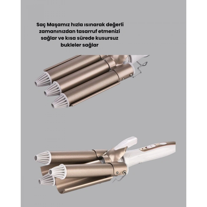Bukle Saç Maşası – Kolay Kullanım Sağlıklı Bukleler Yüksek Isılı