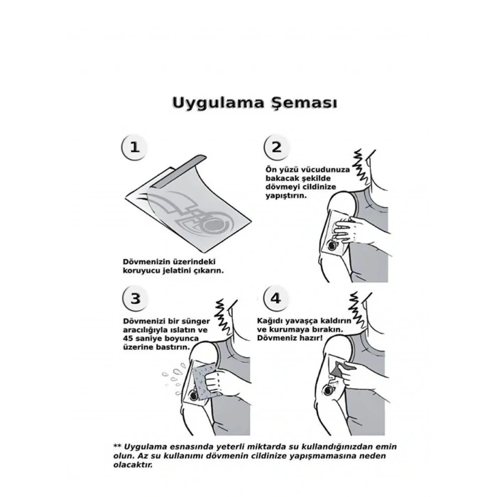 Bulutlar Melek Kanatları Geçici Dövme Şablonu Büyük Boy