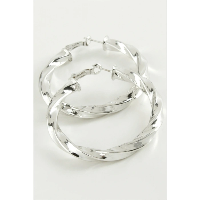 Burgulu Halka Küpe 6 cm