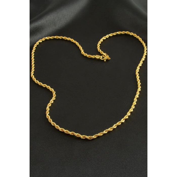 Burgulu Zincir Kolye 60 cm