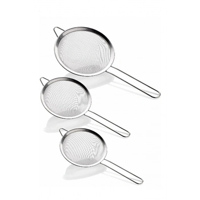 Büyük 3lü Metal Süzgeç -CLKN-1359