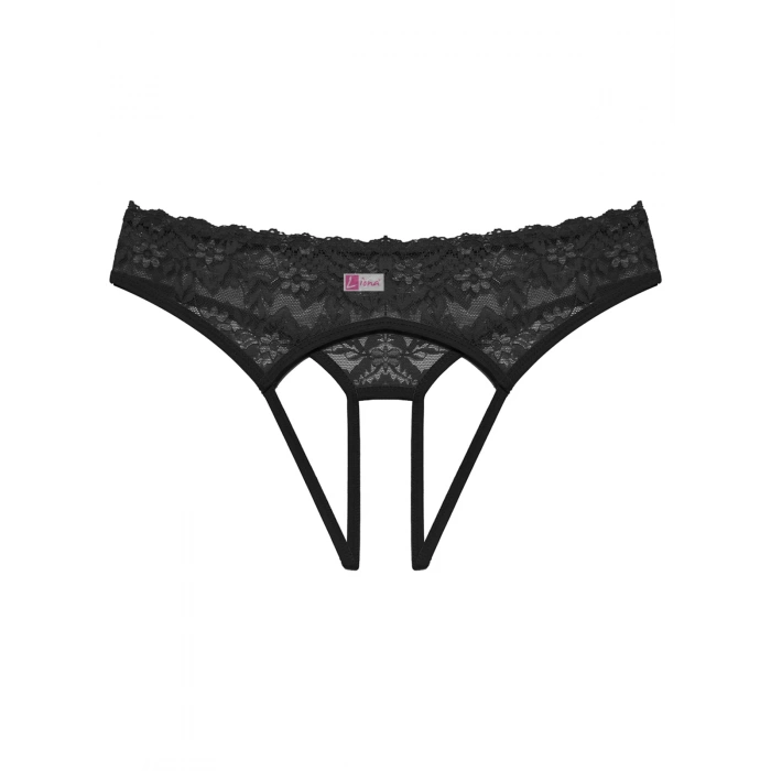  Büyük Beden Dantelli Kadın Siyah Fantazi Külot