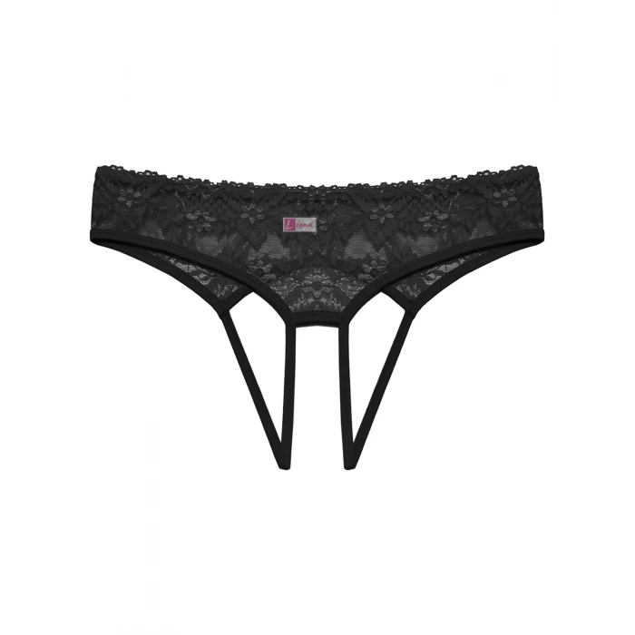  Büyük Beden Dantelli Kadın Siyah Fantazi Külot