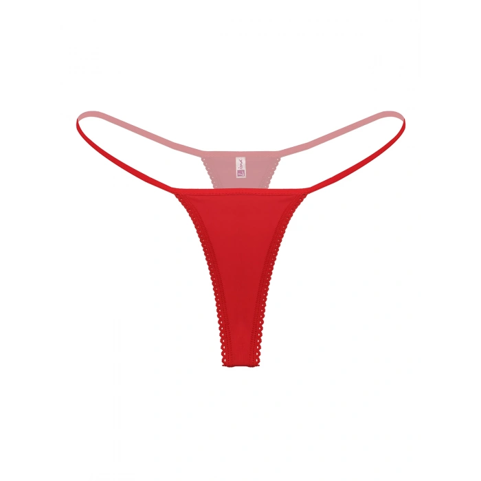  Büyük Beden Kırmızı Fantezi String