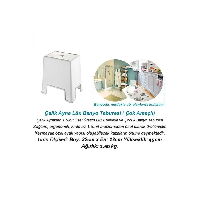 Büyük Boy Banyo Taburesi -129