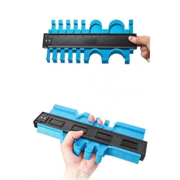 Büyük Boy Kalıp Çıkarma  Kontur Ölçüm Cihazı Ahşap Fayans Şekillendirme Kalıbı 24 Cm