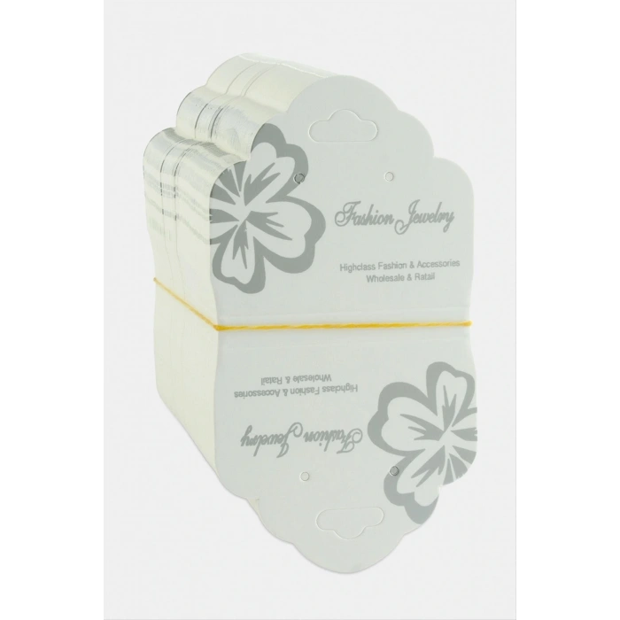 Büyük Çiçek Kolye Kartı 200 Adet