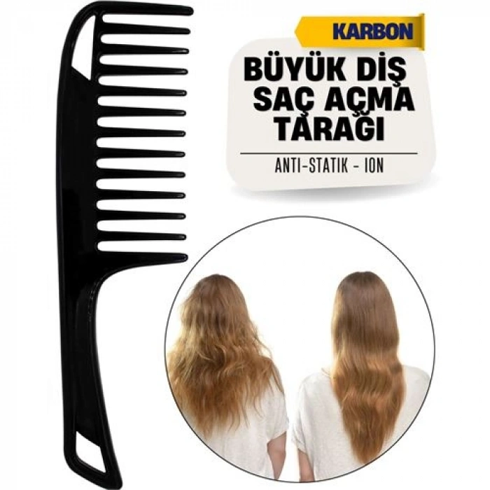Büyük Diş Geniş Saç Açma Tarağı 716850