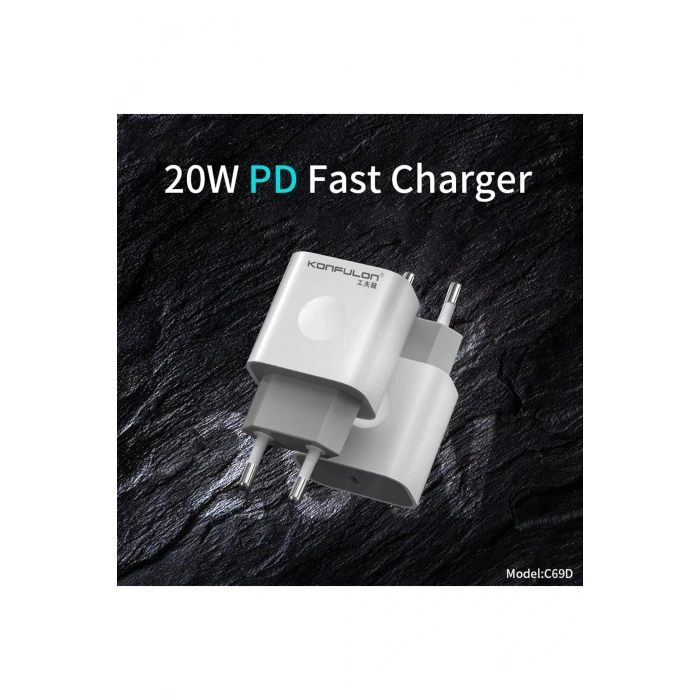 C69D 20W Type-C Çıkışlı PD Şarj Cihazı