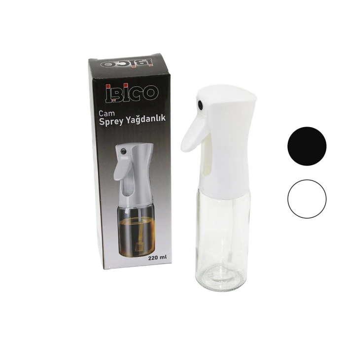 CAM 220ML YAĞDANLIK SPREY SİYAH - BEYAZ PLASTİK BAŞLIK (4887)