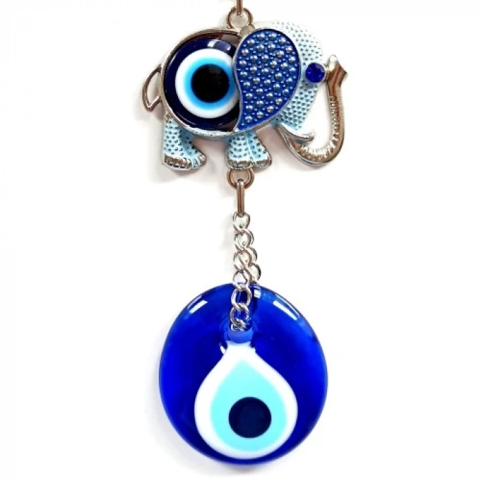 Cam Nazar Boncuklu Filli Mini Duvar Süsü