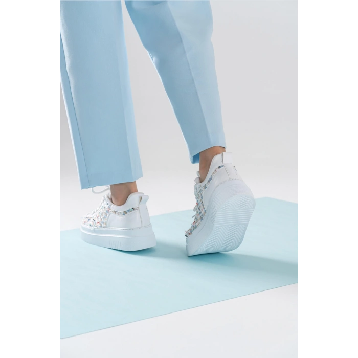 Candida Beyaz Mavi Spor Ayakkabı
