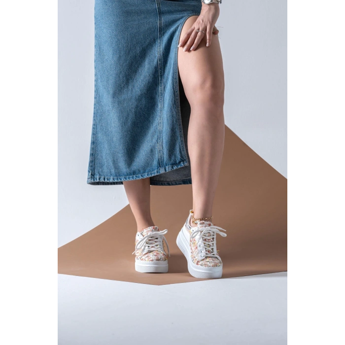 Candida Beyaz Somon Spor Ayakkabı