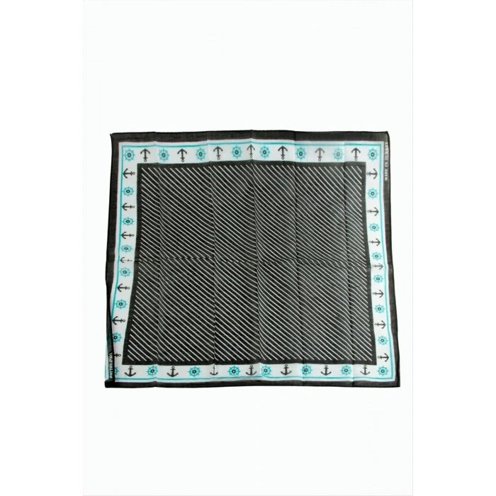 Çapa Dümen Desenli Bandana 50*50