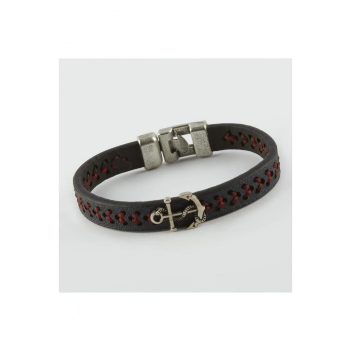 Çapa Figürlü Kaliteli Suni Deri Bileklik