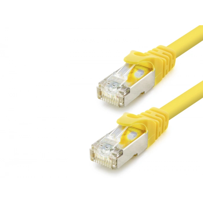 Cat7 Ethernet Patch Kablosu 10 Gbps 600 Mhz 60 Cm - Sarı HDX5102