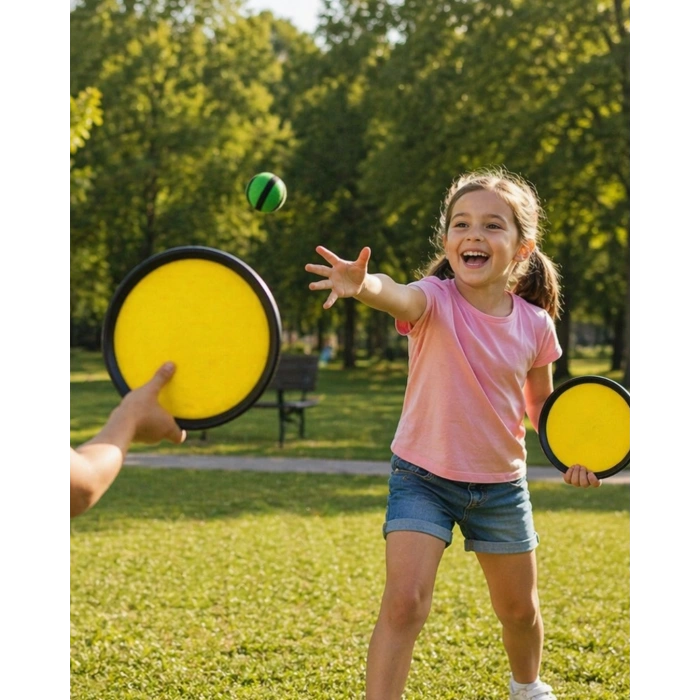 Catch Ball Set 2 Kişilik Top Yakalama Oyunu Çocuk Aktivite Seti