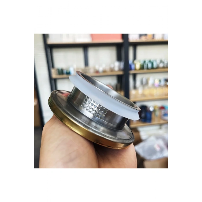 Çelik Kapaklı Borosilikat Dilimli Model Süzgeçli Cam Demlik Bitki Çayları 1000 Ml -CM-2001