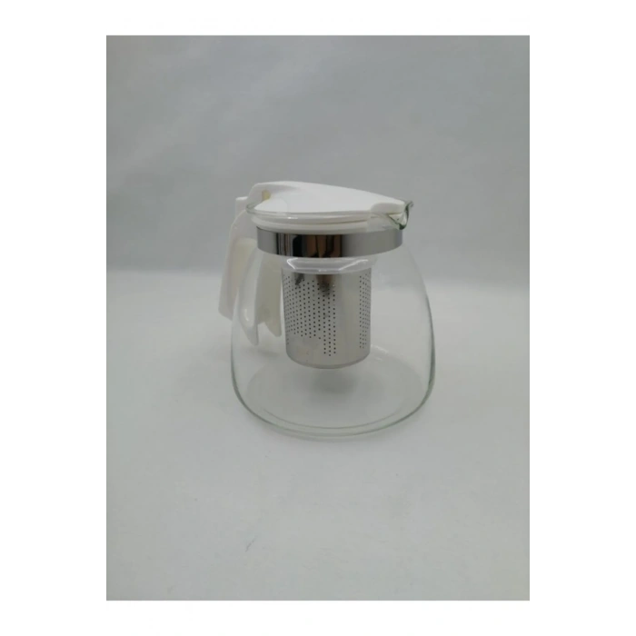 Çelik Süzgeçli Cam Demlik 900 Ml. -8882