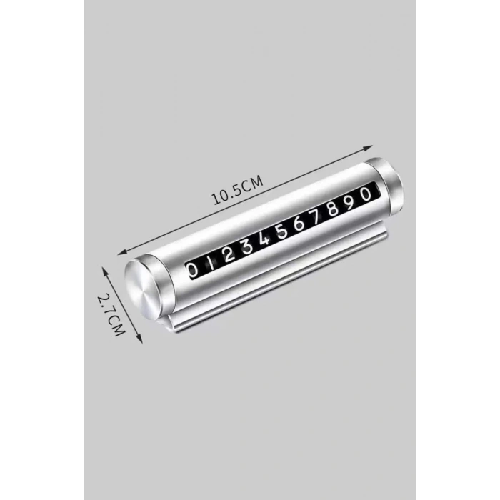 Çevirmeli Araç Içi Telefon Numaralık Çevirmeli Alüminyum Oto Park Numaratörü