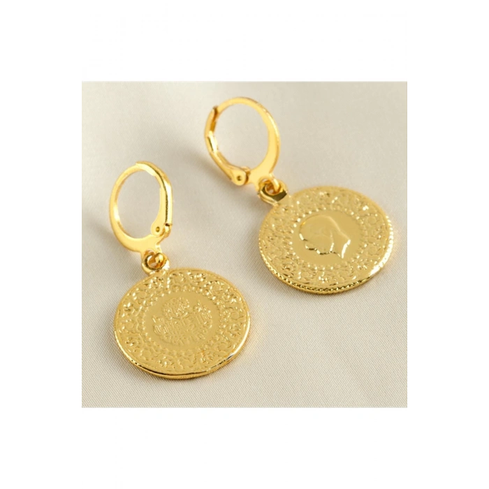 Çeyrek Altın Kaplama Küpe