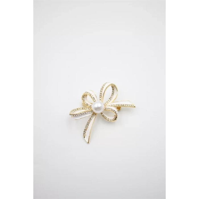 Çiçek Broş - Altın