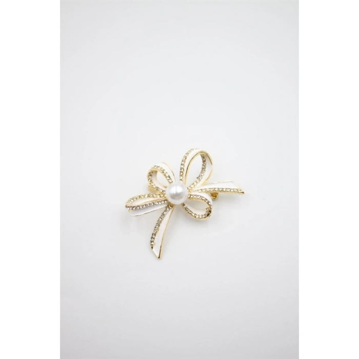 Çiçek Broş - Altın