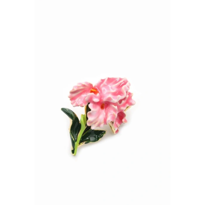 Çiçek Broş - Pembe