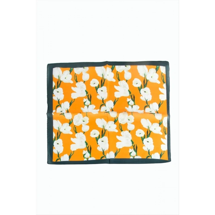 Çiçek Desenli Zr Şifon Fular 50*50 cm
