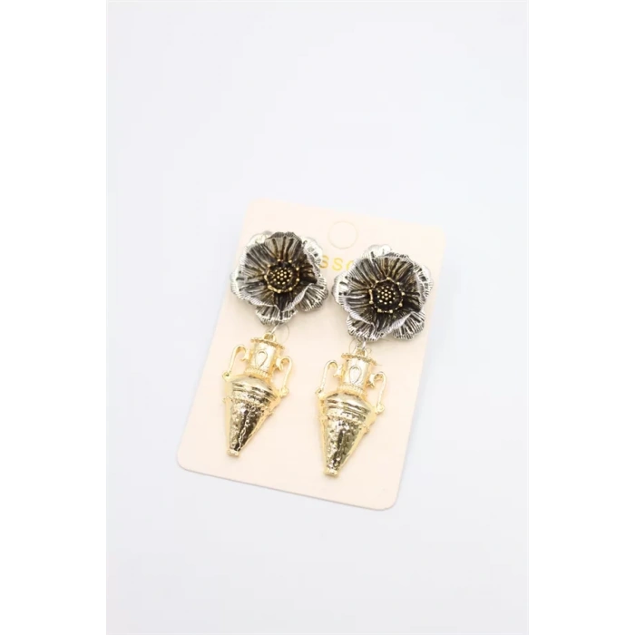 Çiçek Küpe - ÇOK RENKLİ