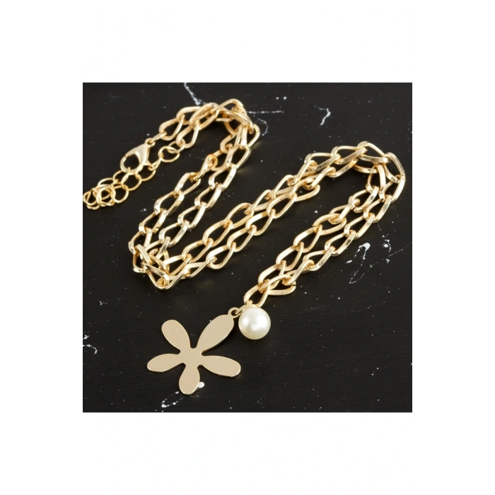 Çiçek Lüx Zincir Kolye