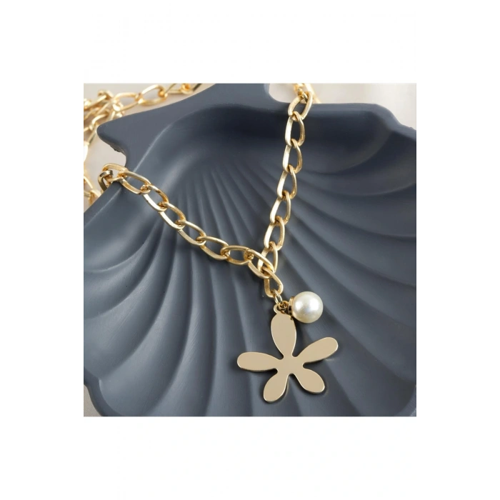 Çiçek Lüx Zincir Kolye